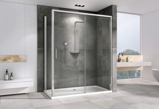 Душевой уголок ABBER Komfort AG93160-S92 160x90см хром